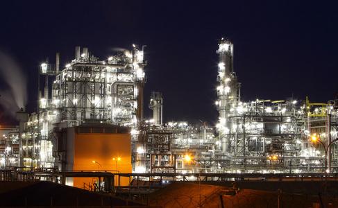 石油和天然气工业-炼油厂在黄昏-工厂-石油照片